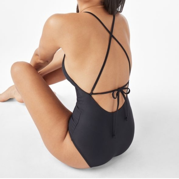 NWT JustFab Halter One-Piece, L - Picture 5 of 8